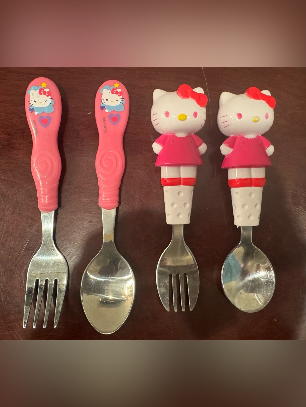 Hello Kitty Fork and Spoon Sets